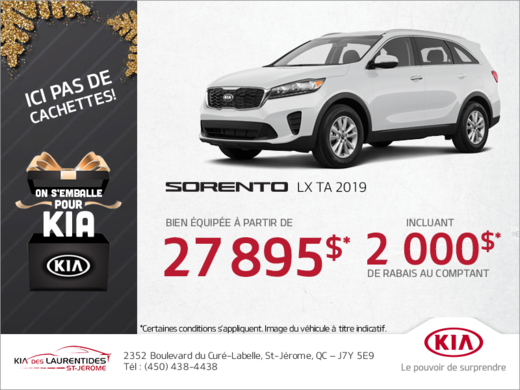 Le Kia Sorento 2019