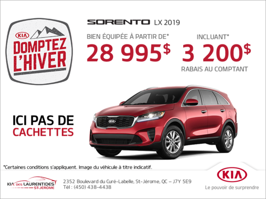 La Kia Sorento 2019!