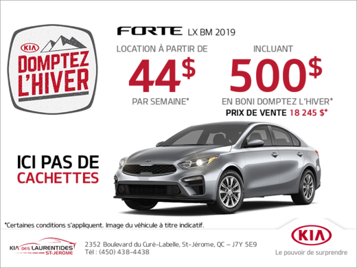 La Kia Forte 2019!