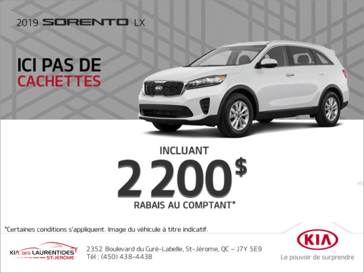 La Kia Sorento 2019!