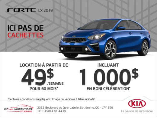 La Kia Forte 2019!