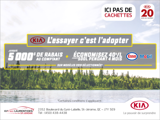 C'est l'événement l'essayer c'est l'adopter!