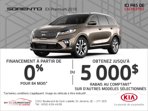 Le Kia Sorento 2019!