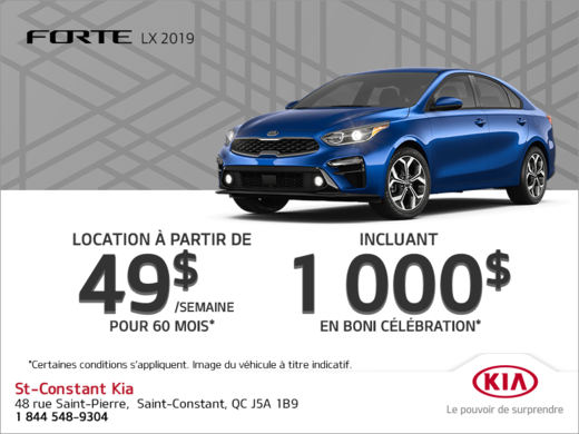 La Kia Forte 2019!