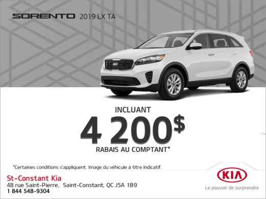 La Kia Sorento 2019!