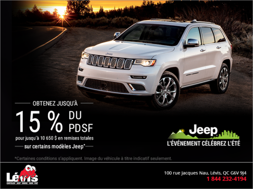 L'événement célébrez l'été Jeep!