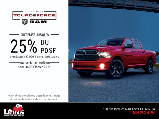 L'événement tour de force RAM