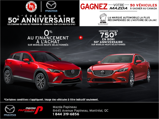 L'événement 50e anniversaire de Mazda!