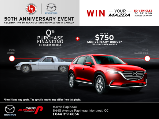 Mazda's 50th anniversary event!