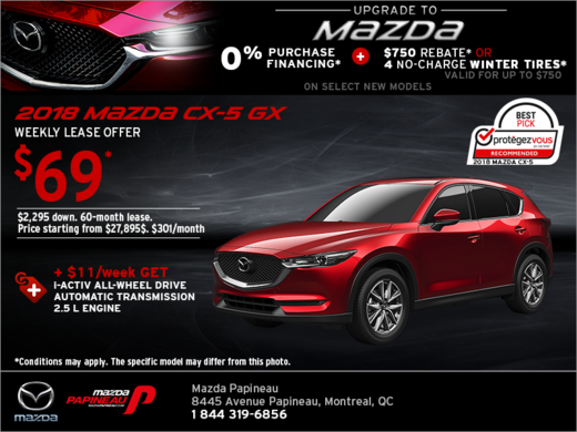 Get the 2018 Mazda CX-5!