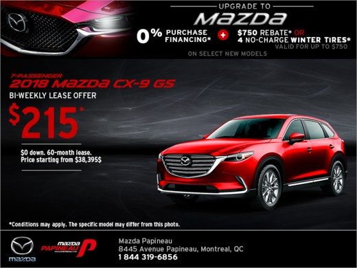 Get the 2018 Mazda CX-9!