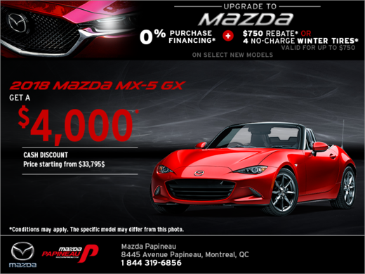 Get the 2018 Mazda MX-5 Today!
