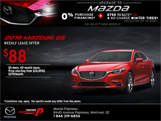 Get the 2018 Mazda6!