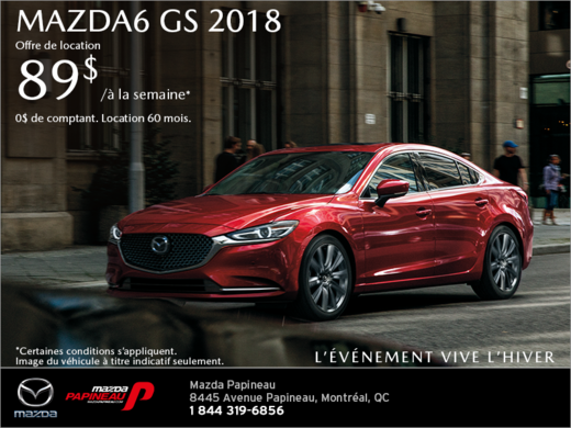 Procurez-vous la Mazda6 2018!