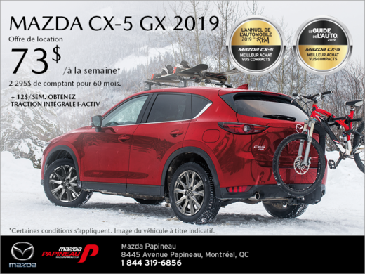 Procurez-vous la Mazda CX-5 2019!