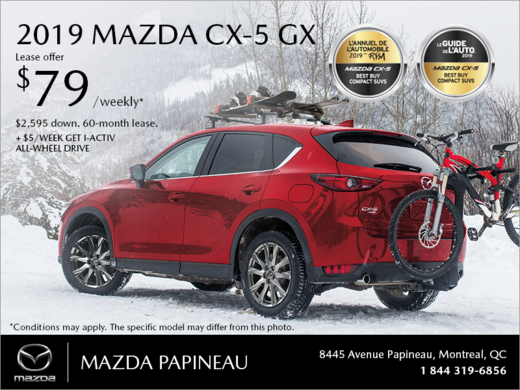 Get the 2019 Mazda CX-5!