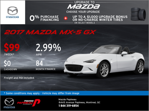 Save on Our All-New 2017 Mazda MX-5