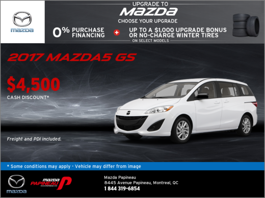 Save Big on the 2017 Mazda5 GS!