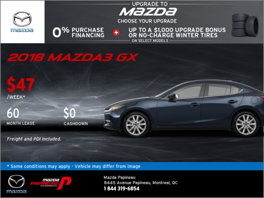 Save Big on the 2018 Mazda3!