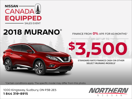 Get the 2018 Nissan Murano today!
