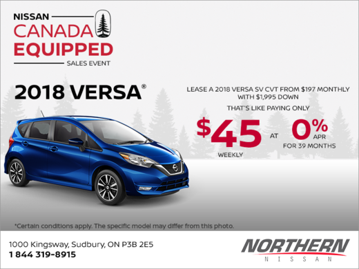 Get the 2018 Versa Note today!