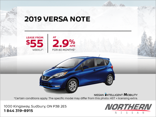 Get the 2019 Versa Note Today!