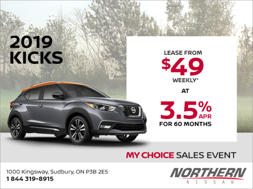 Get the 2019 Nissan Kicks Today!
