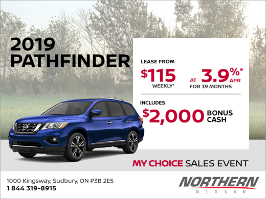 Get the 2019 Nissan Pathfinder Today!