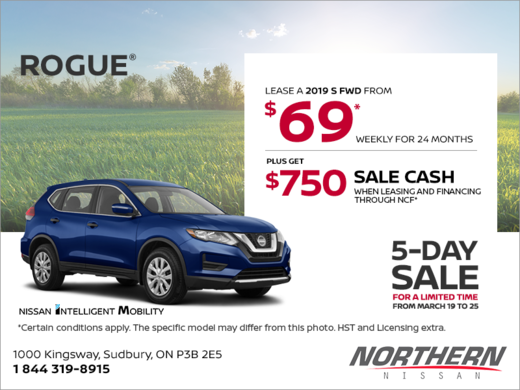 Get the 2019 Nissan Rogue Today!