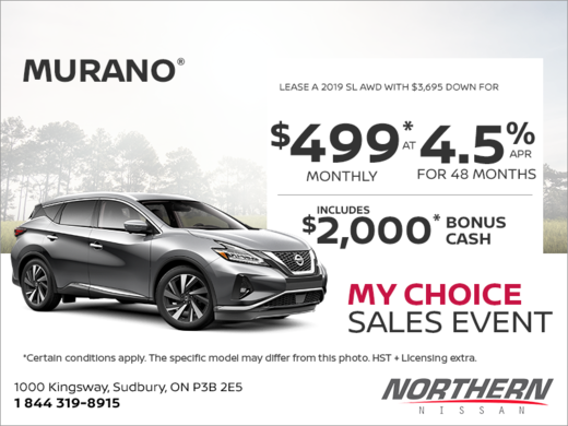 Get the 2019 Murano Today!