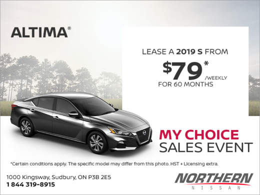 Get the 2019 Nissan Altima Today!