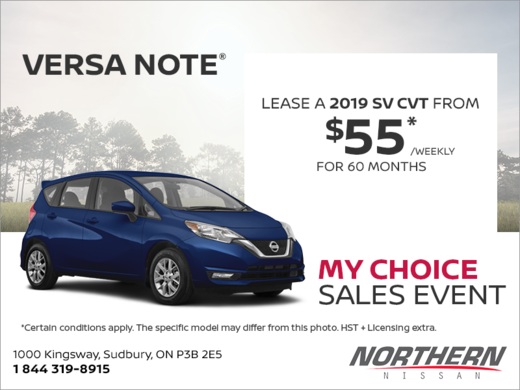 Get the 2019 Versa Note Today!