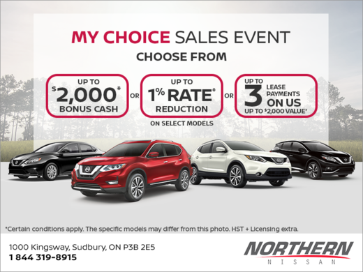 Nissan's My Choice Sales Event!