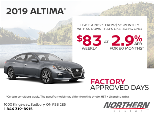Get the 2019 Nissan Altima Today!