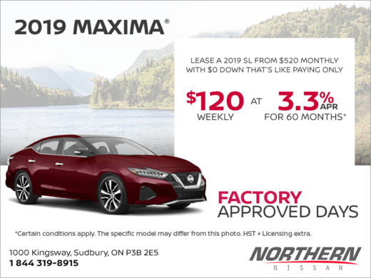 Get the 2019 Nissan Maxima Today!