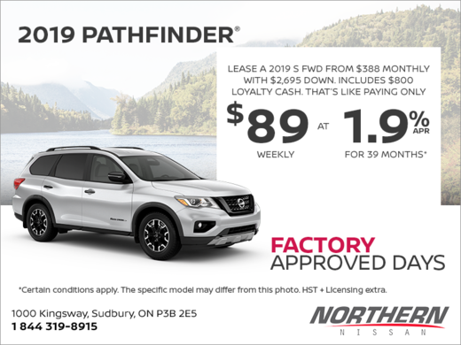 Get the 2019 Nissan Pathfinder Today!