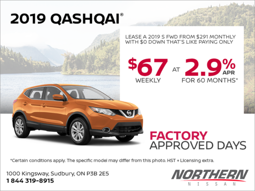 Get the 2019 Nissan Qashqai Today!