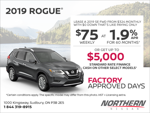 Get the 2019 Nissan Rogue Today!