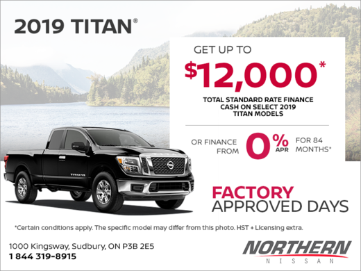 Get the 2019 Nissan Titan Today!