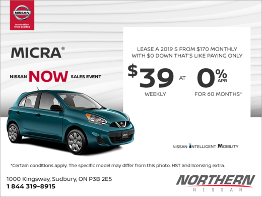 Get the 2019 Micra Today!