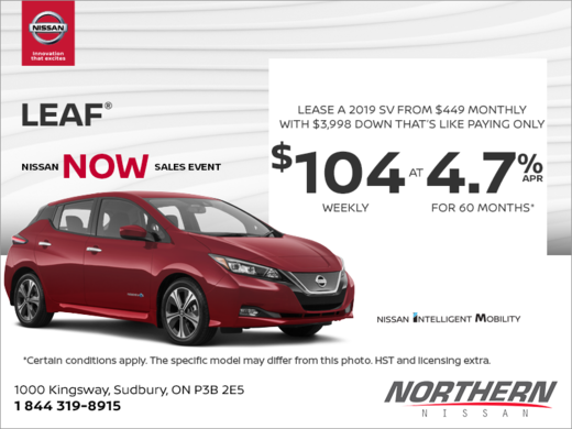 Get the 2019 Nissan Leaf