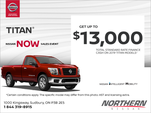Get the 2019 Nissan Titan Today!