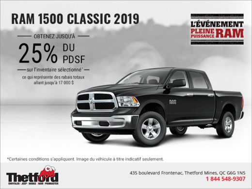 Procurez-vous le RAM 1500 2019