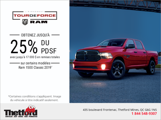L'événement tour de force RAM