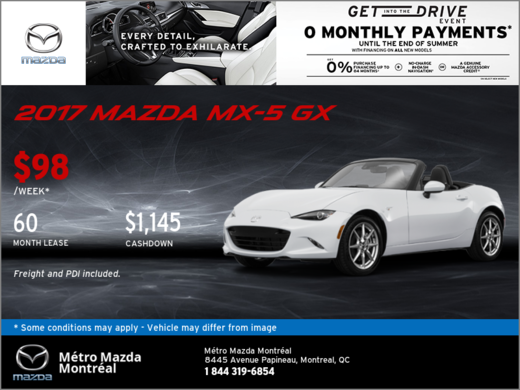 Save on Our All-New 2017 Mazda MX-5