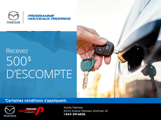 Programme aux nouveaux propriétaires Mazda