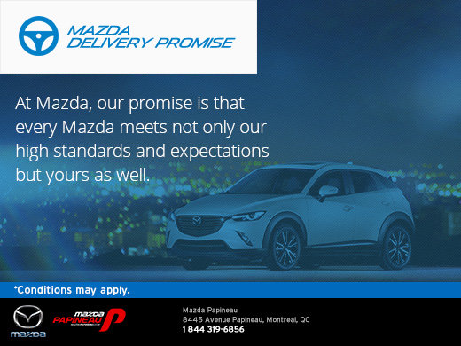 Mazda's Delivery Promise