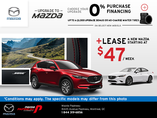 Mazda Papineau's Monthly Sales Event!