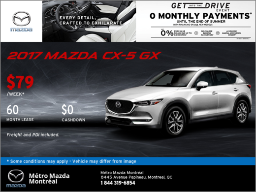 Get Our 2017 Mazda CX-5 GX
