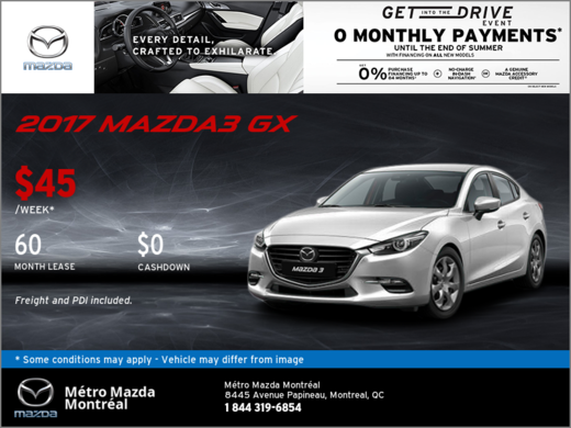 Save big on the 2017 Mazda3!